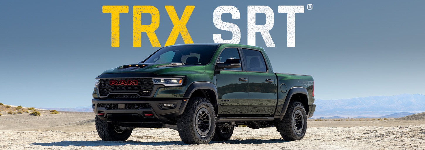 Una Ram 1500 TRX SRT 4x4 Crew Cab 2027 verde. TRX SRT.